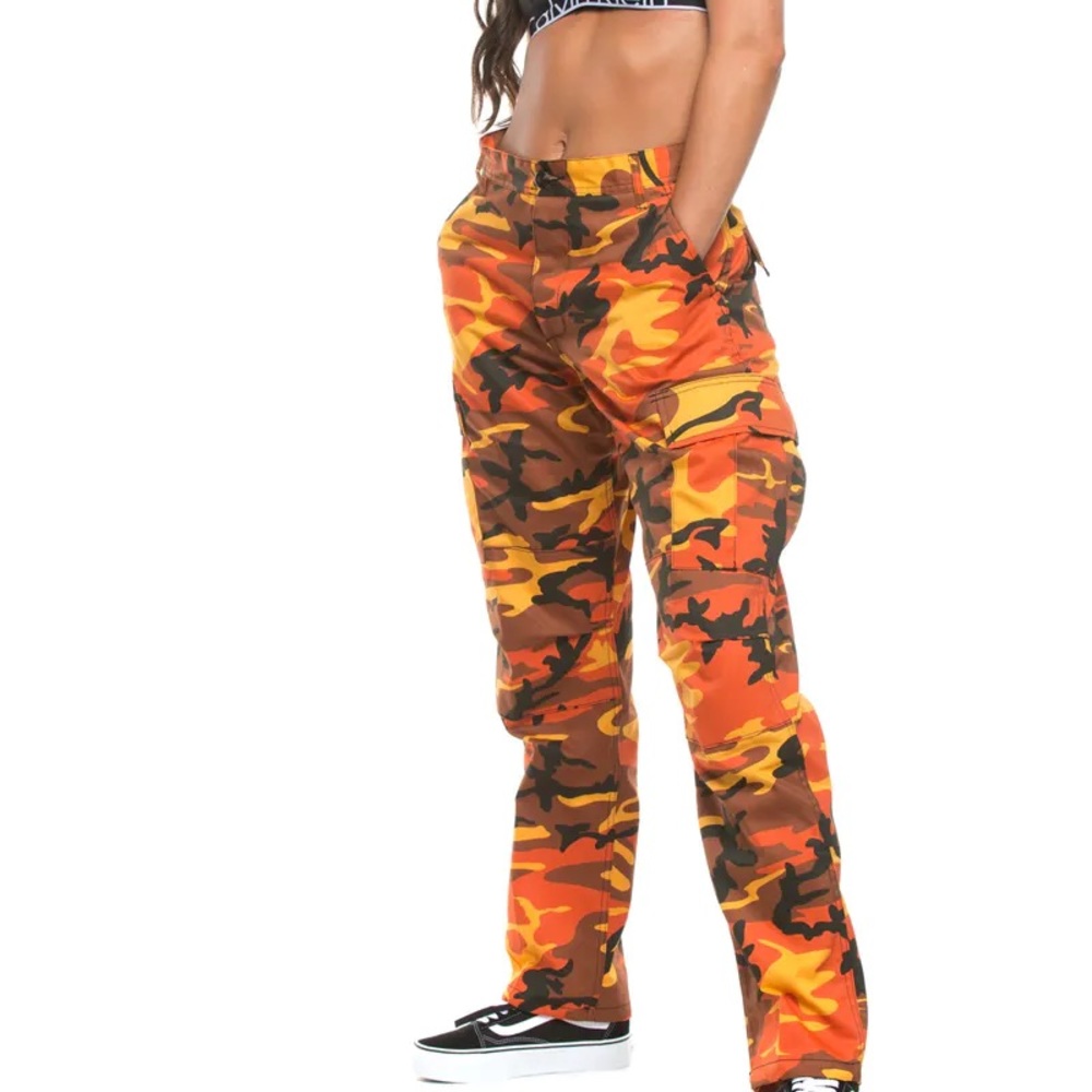 Rothco B.D.U Orange Camo. Cargo Pants